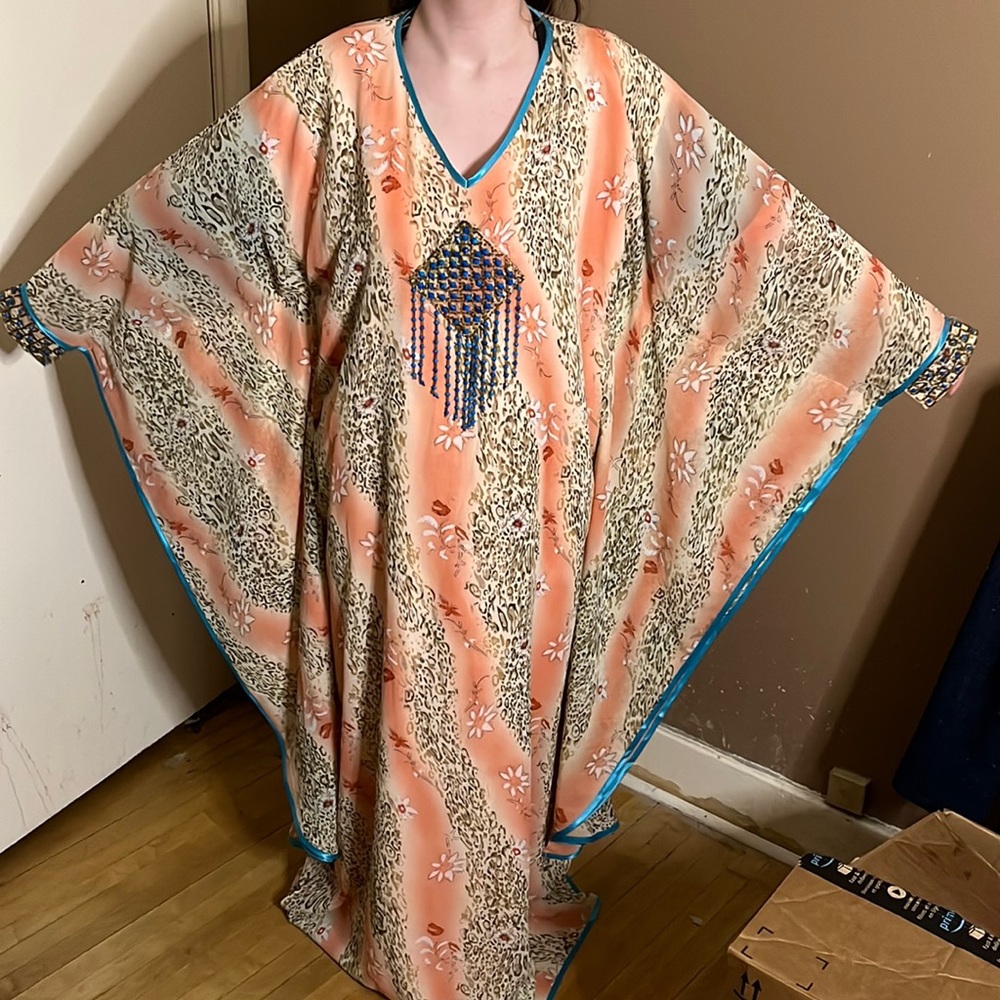 😄Stunning Mumu Butterfly Sleeve Dress Vintage
